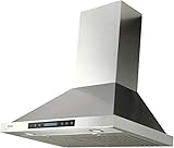Range Hood, EKON NAP02 900CFM Wall Mount Range Hood Ducted/Ductless Convertible Kitchen Chimney Vent, 4 Speeds Touch Control/Remote,Delay Shut Off Function,Dishwasher-safe Filters (NAP02-30IN)