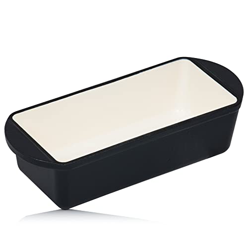 Mahlzeit Cazuela Rectangular de Hierro Fundido Esmaltado Blue Berry | 1,6 Litros | Recipiente para Lasaña, Platos para Horno, Fuente para Horno | Molde para Gratinar | Fuente de Cocinar