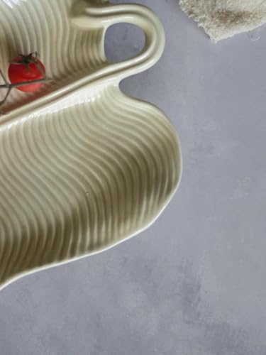 Travessa folha de palmeira-areia