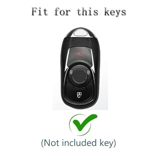 Coque de clé intelligente Buick Encore 2017-2020 protection télécommande 4 boutons dorée - 2