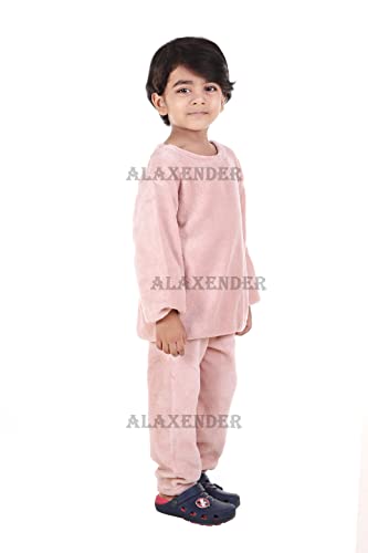 Image of Winter Night Suit for Kids Top & Pajama Set (Warm Fleece) Size (4 to 6 Years Kids)