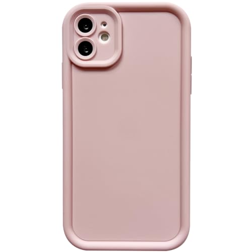 Image of Puxicu Slim Case for iPhone 11, Enhanced Camera Protection, Shockproof Skin-Friendly Touch Soft Case Cover for iPhone 11 Phone 6.1 inch, Light Pink