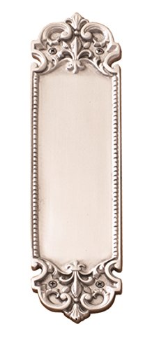 BRASS Accents A04-P3240-619 Fleur De Lis Push Plate, 2-7/8