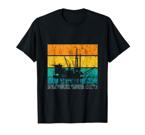 Oil Rig Oramilling, Retro, Vintage, Oilfield Worker Oilman T-Shirt
