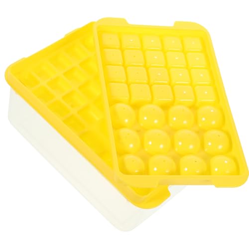 Set de moldes de hielo de silicona VALICLUD amarillo miniatura 1