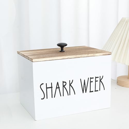 Tampon Holder Tampon Organizer Rustic Wood Bathroom Storage Bin with Lid Movable Partition Storage Container with 3 Compartment Feminine Product Wood Tampon Dispenser (White) - Image 8