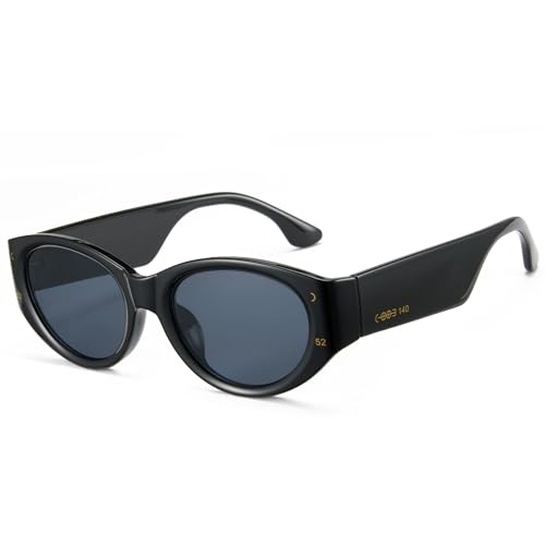 Cyxus UV Protection Sunglasses Trendy Vintage Design Style Oval Frame Sunglasses 99% UVA UVB for Men and Women 11582