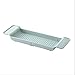 Produktbild KJGHJ Ausziehbare Badezimmer Regal Dusche Badewanne Tray Caddy Badewanne Zahnstangen-Tuch Wein Buch-Halter-Speicher-Organisation Zubehör Badewanne Caddy Tray (Color : Green)