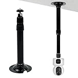 Extendable CCTV Mounting Bracket Pole Mount Surveillance Camera 20 cm - 40 cm Adjustable Mounting Pole for Security Cameras, Telescopic Wall and Ceiling Mount for CCTV Cameras