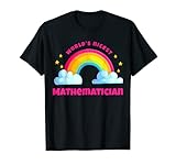 Queste fantastiche magliette matematiche presentano il testo 'World's Nicest Mathematician' sotto un simpatico arcobaleno e fanno un ottimo abbigliamento per matematici che non prendono sul serio e hanno un senso sarcastico dell'umorismo.