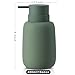 Ceramic Hand Soap Dispenser for Bathroom,16OZ Matte Dish Soap Dispenser for Kitchen Sink,Refillable Liquid Lotion Dispenser with Easy-to-Press Pump Rubber Paint (Green)