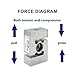 YCCMSM13 S40AC3 S Type Load Cell Tension/Pressure Sensor Hook Scale, Industrial Assembly Line, Material Testing Machine Experiment