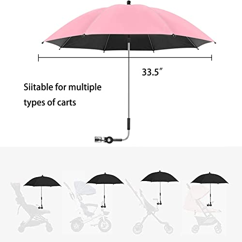 image for Babyfond Baby Stroller Parasol, Universal Umbrella with Clamp, 360 Deg