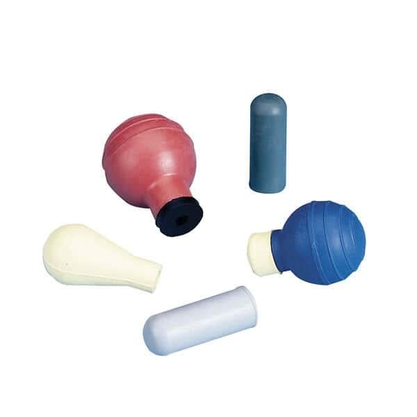 Cole-Parmer Sampling Bulb, Natural Rubber, Gray, 2 mL, 10/pk