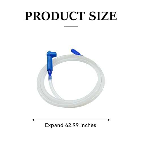Lonuxi Brake Fluid Bleeder Hose, Automotive Oil Fluid Extractor Bleeder with Adapter, Universal Replacement Tube for Car Motorcycle Braking System Repair Tool (4.92Ft)