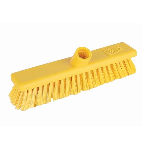 Image of Robert Scott Washable Broom Head, Yellow, Soft Bristles, 30cm