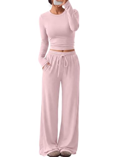 Image of Trendy Queen Women's 2 Piece 2026 Fall Fashion Lounge Set with Pockets