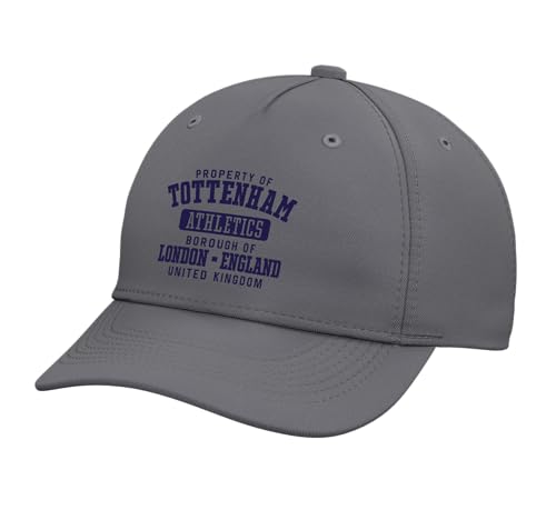 Property of Tottenham London England Navy Print Adjustable Printed Baseball Hat Slate Grey