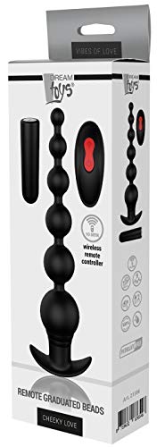 Dream Toys Cheeky Love Remote Graduating Beads Black 20,5 Cm - 3