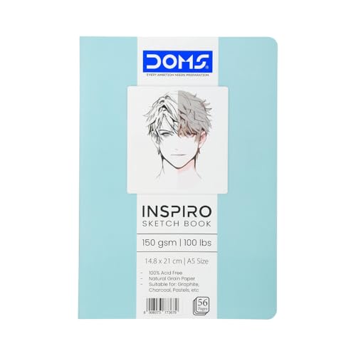 Image of Doms A5 INSPIRO Sketch Book | Binding : Soft Cover Pinning | 56 Pages | Pack of 4 books