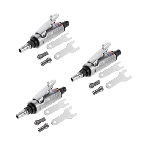 DOITOOL 3 Piezas Máquina de Grabado neumática Boquilla Mini Amoladora Angular Auto Fuerza Lijado Herramienta Multiusos Multitool Herramienta eléctrica Ligera Herramientas de Aire Acero