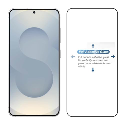Image of DARKFIT Tempered Glass Premium Screen Protector Compatible for Samsung S25 | Edge to Edge Coverage with Easy Installation Kit | Scratch Resistance | HD Clear Glass (Black Border) | Pack of 1