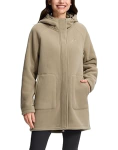 Pioneer Camp Fleecemantel Damen Winter Fleecejacke mit Kapuze Herbstjacke Winterjacke Warme Kapuzenpullover Damen-Jacken Zipper Hoodie Mantel Plüschjacke mit Taschen