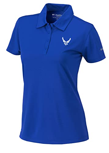 Polo Birdie Columbia Golf femme bleu XXL idéal pour le green et club-house