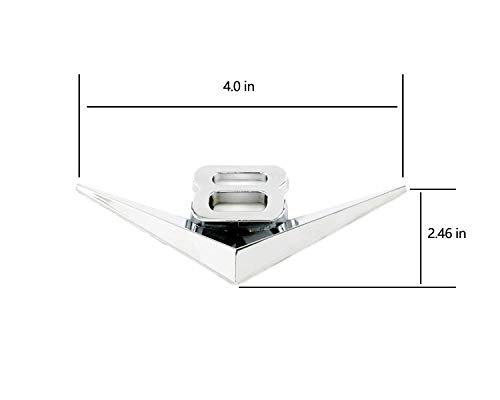 Image of iJDMTOY Vintage Style 3D Chrome Alloy Metal V8 Emblem Compatible with Grille Hood Trunk Fender Side Door, etc