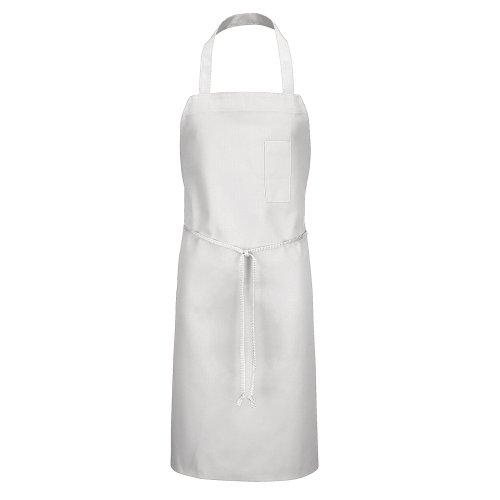 Chef Designs Standard Bib Apron One Size White