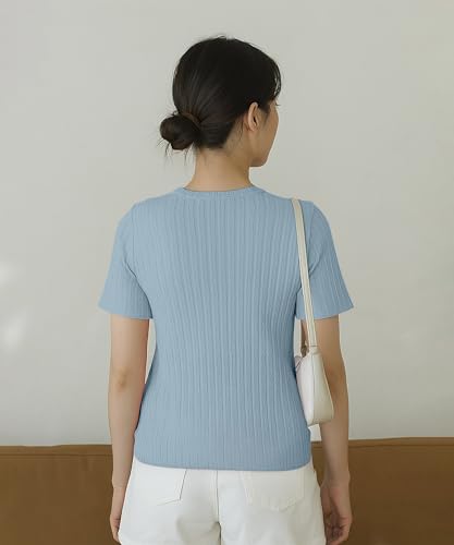 Image of SHODOX Women's Polycotton Regular Fit Half Sleeve Solid Round Neck Tshirt for Women (Pack of 1)