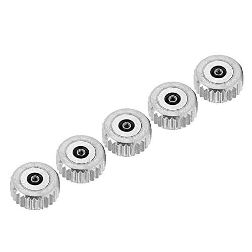 Shanrya Watch Crown Accesorio, Watch Crown Maquinaria de Cuarzo Especialmente Diseñada para Reparaciones(Agujero Plano de 6 mm)