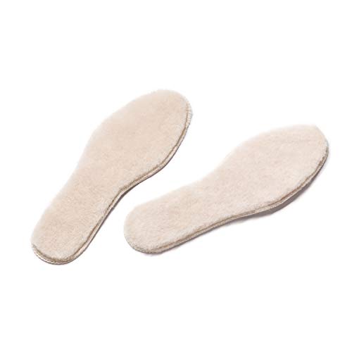 Hofbrucker Echt Lammfell-Einlegesohlen Damen und Herren Lammfell-Einlegesohlen Wollsohle Gemütlich & flauschig (merino-wool, 44) Cover
