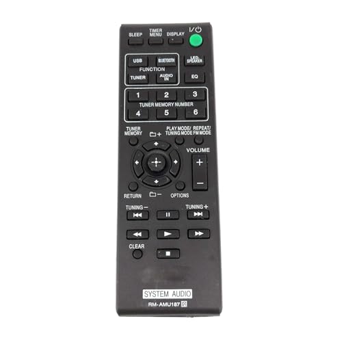 Telecomando sostitutivo RM-AMU187 for SONY PERSONAL AUDIO SYSTEM GTK-N1BT Fernbedienung