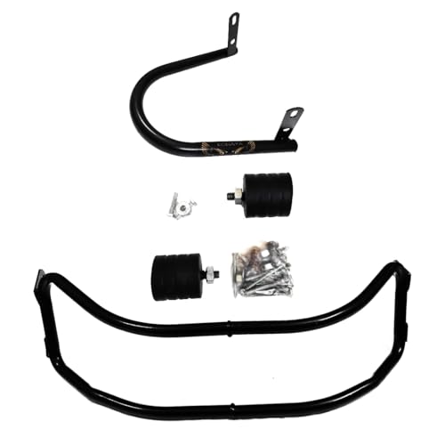 Image of RIZTA Crash Guard with Frame Slider Front and Rear Safety Guard FIT for ATHER RIZTA EV Scooter (Black /Full Set)