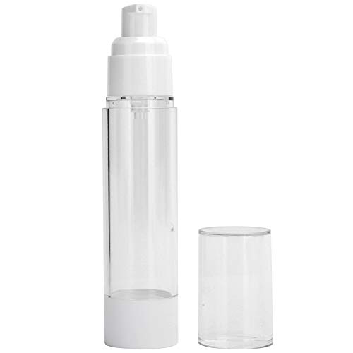 Pusta butelka na balsam, plastikowy dozownik kosmetyków, wielokrotnego napełniania pompką próżniową, 50 ml