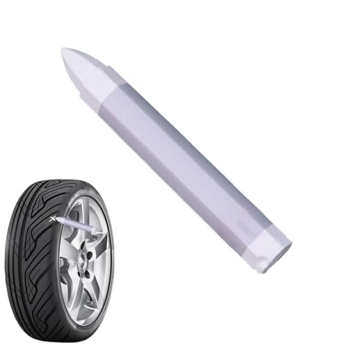 Naqqios Marcatore per pneumatici - Marcatore per vernice pneumatici, marcatore per auto giallo e bianco | Strumenti portatili per la verniciatura di pneumatici per auto a base di olio