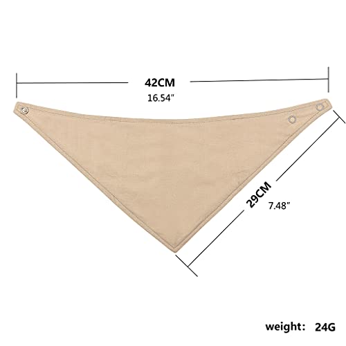 Newborn Solid Color Burp Cloth Gifts Cotton Bandana Muslin Absorbent Saliva Towel Toddler Drool For Triangle Scarf3