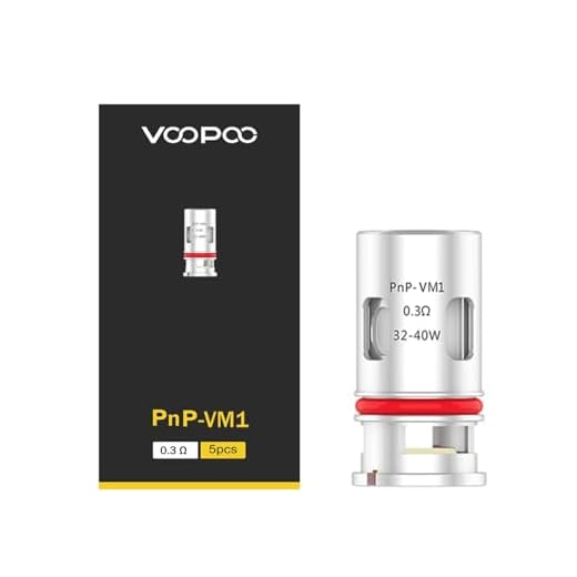 VOOPOO PnP VM1 Replacement Mesh Coil, 0.3ohm, Atomizer Head for Drag X Kit, Drag S Kit, Argus Kit, Argus Pro Kit, PnP POD Tank, Pack of 5, No Nicotine