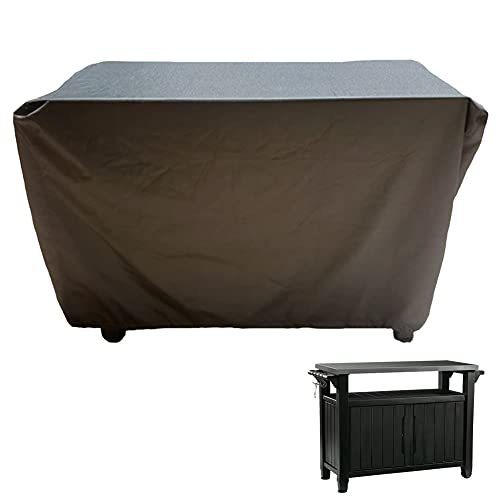 COOSOO Prep Table Cover for 52in Keter Unity Portable Outdoor Table Waterproof Fabric UV Resistant Breathable All Weather Protection