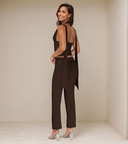Image of Jigfar Women Sexy Elegant Bodycon Jumpsuit Going Out Romper Birthday Party Club Night Outfits
