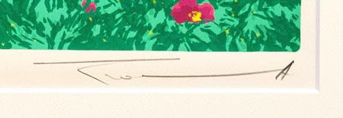 Amazon｜本間武男 「 ハマナス 」 シルクスクリーン 版画｜アート