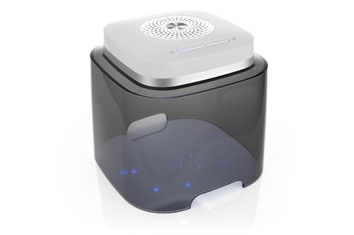 flow-med dry- cap UV 2.2 - Hörgeräte Trocknungsgerät - Gleichzeitiges Laden Reinigen und Trocknen - Für alle Hörgeräte - 4 UV-C-LEDs - Gebläse und sichere Temperatur - Medizinprodukt - USB-C