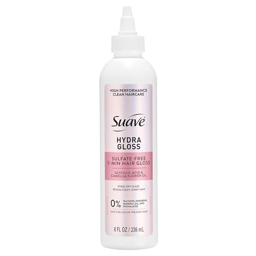 Suave Hydra Glossing Glazing Treatment for luminous glass shine in just 5 minutes, Sulfate-free, 8...
