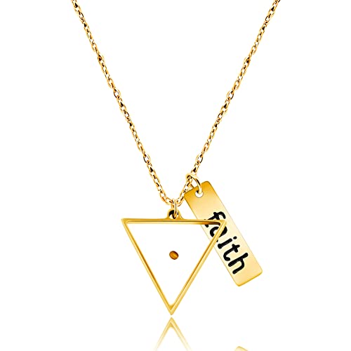 Uloveido Stainless Steel Faith Real Mustard Seed Pendant Necklace Charm Jewelry for Christian Inspirational Gift Y559