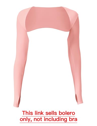 Image of YEOREO Women Crop Top Long Sleeve Bolero Open Front Workout Cropped Shirts Sports Shrug