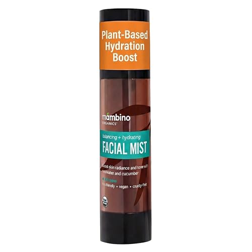 Mambino Organics Niebla facial equilibrante, agua de rosas y pepino, 57 ml