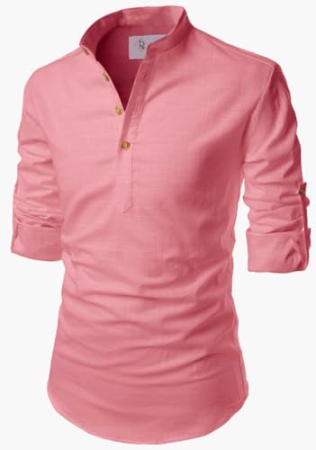 Image of Men's Cotton Blend Short Playful Mix Color Kurta - Pack 2