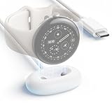 USB-C-Ladestation für Smartwatch, Kompatibel mit Google Pixel Watch 4 41 MM/45 MM(2025) SchnellladeStation Ladegerät Ladekabel Typ C, Weiß