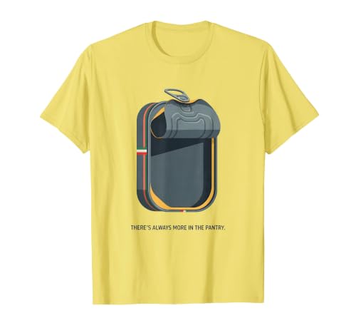 There's Always More In The Pantry Portuguese Heritage Family T-Shirt, Men, Lemon Yellow, Medium
